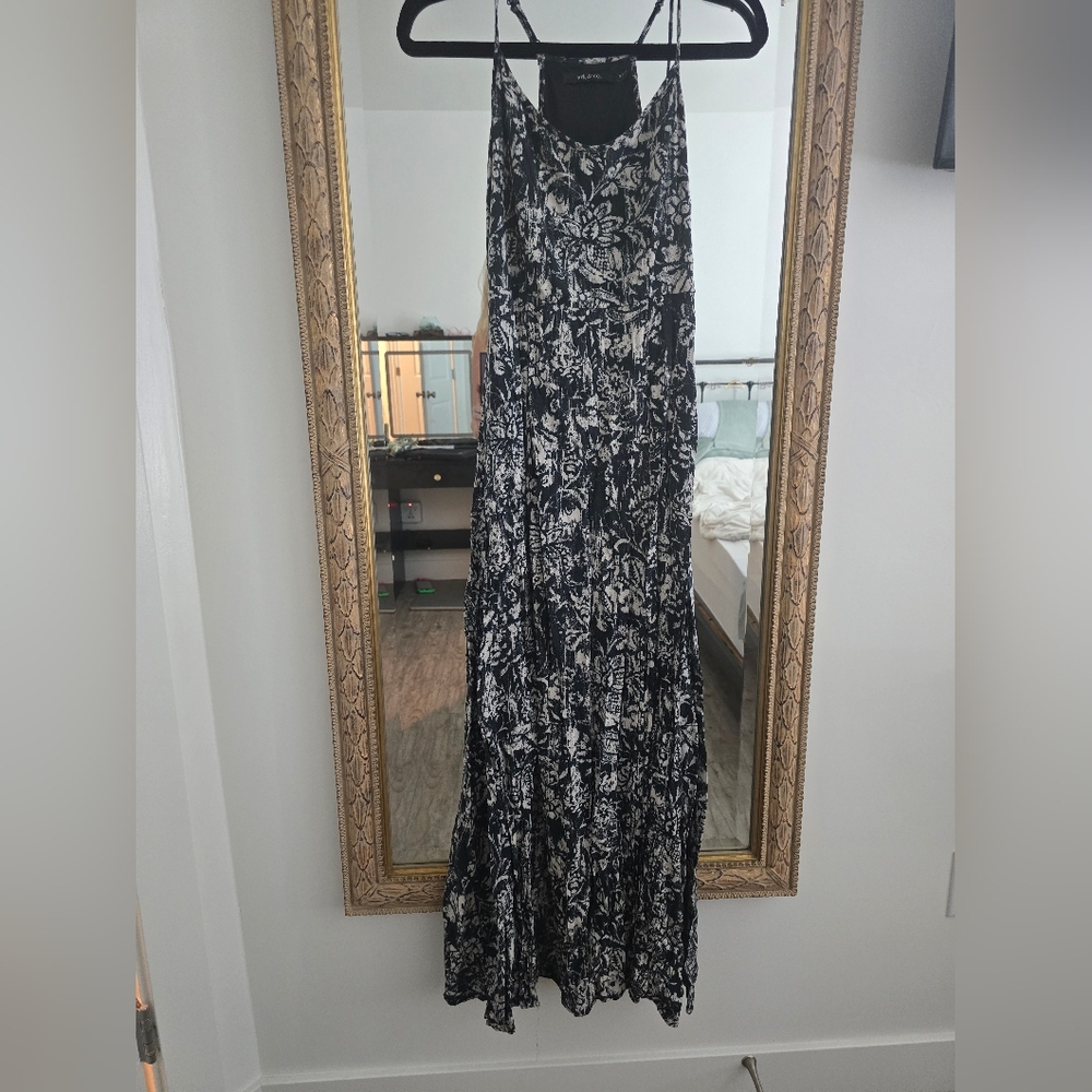 Ark & Co Navy & White floral maxi dress